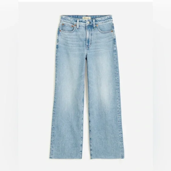Madewell The Curvy Vintage Wide-Leg Crop Jeans - Altoona Wash Size 27 Petite - Picture 8 of 9